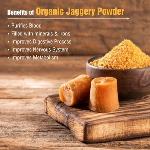 Pure Desi Jaggery Powder (Gud Powder) – Chemical Free & Natural