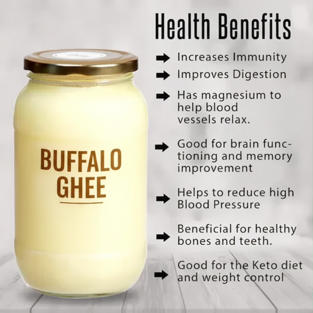 Farm Fresh Buffalo Ghee – Pure, Natural & Homemade Quality
